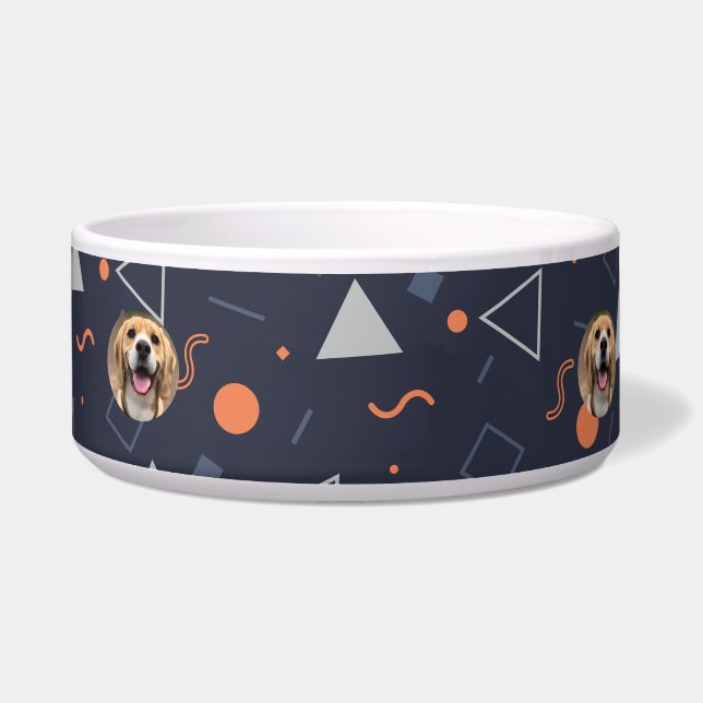 クラシック犬モマペットアカスタマイズシッドフード ボウル (左)