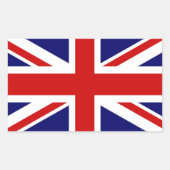 クラシック王国の統一された国旗 長方形シール (正面)