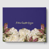 クラシック王室のブルーアフリ結婚ンアメリカン ゲストブック (裏面)