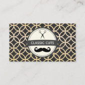 クラシック理容師ショップサークルパターン 名刺 (正面)