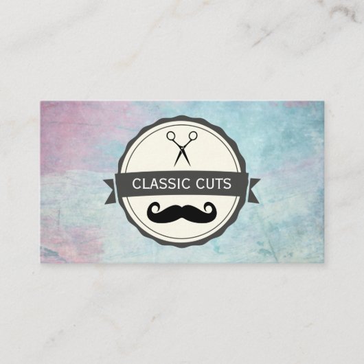 クラシック理容師ショップテクスカラフルチャ 名刺 (正面)