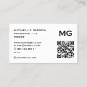 クラシック理容師ポール赤白青 名刺 (裏面)