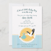 クラシック男の赤ちゃんシャワー招待状 招待状 (正面)