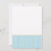 クラシック男の赤ちゃんシャワー招待状 招待状 (裏面)