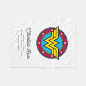 クラシック疑問に思女 |新生児誕生の状態 フリースブランケット (正面(横))