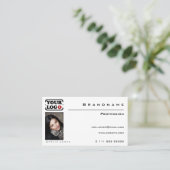 クラシック白いカスタムプロフェッショナル 名刺 (スタンド正面)