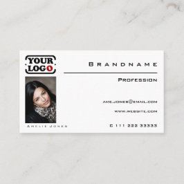 クラシック白いカスタムプロフェッショナル 名刺