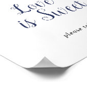 クラシック白い花の愛は甘い結婚しるし ポスター (角)