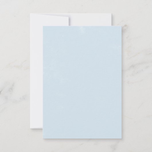 クラシック白い花シンプル咲きRSVPカード 出欠カード (裏面)