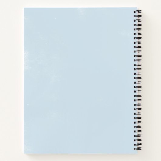 クラシック白い花ブライダルシャワーギフトリスト ノートブック (裏面)