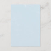 クラシック白い花披露宴挿入カード エンクロージャーカード (裏面)