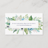 クラシック白い花結婚のWebサイト エンクロージャーカード (正面)