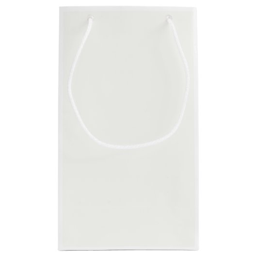 クラシック白のカスタム抱き枕 スモールペーパーバッグ (裏面)