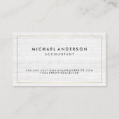 クラシック白の大理石金ゴールドの縁ど変化 名刺 (正面)