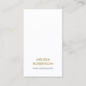 クラシック白ジュエリーデザイン名刺 名刺 (正面)