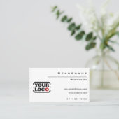 クラシック白ロカスタムゴテンプレートプロフェッショナル 名刺 (スタンド正面)