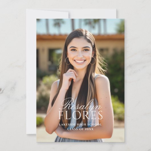 クラシック白書卒業 案内状 (正面)