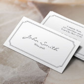 クラシック白枠ワインテイスティングビジネスカード 名刺