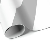 クラシック白灰色ヴィンテージストライプ ラッピングペーパー (ロールコーナー)