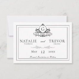 クラシック白結婚色 セーブザデート