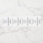 クラシック白色香水ローラボトルラベル ペットボトルラベル (シングルラベル)