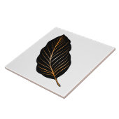 クラシック白色黒色金箔セラミックタイル タイル (側面)