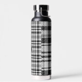 クラシック白黒の格子縞 ウォーターボトル (左面)