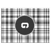 クラシック白黒の格子縞 テーブルクロス (正面(横))