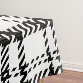 クラシック白黒の格子縞 テーブルクロス