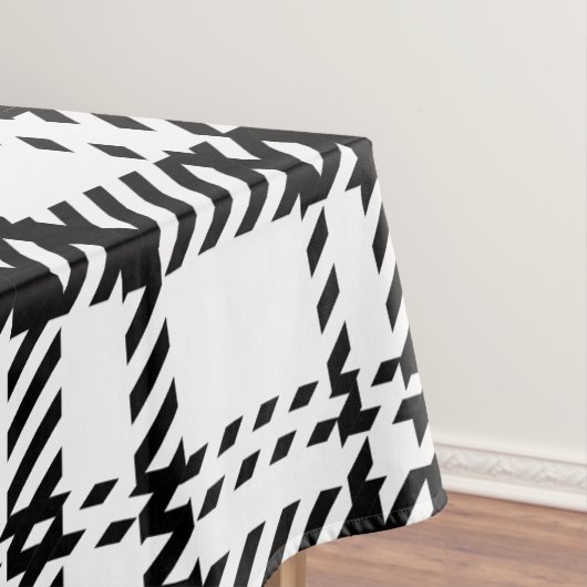 クラシック白黒の格子縞 テーブルクロス (インサイチュ)