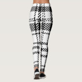 クラシック白黒の格子縞 レギンス (裏面)