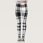 クラシック白黒の格子縞 レギンス (正面)