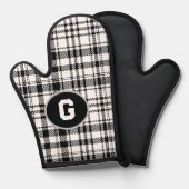 クラシック白黒の格子縞 鍋つかみ (正面/裏面)