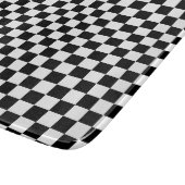 クラシック白黒の正方形パターン カッティングボード (角)