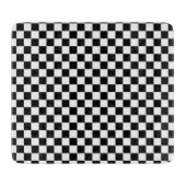 クラシック白黒の正方形パターン カッティングボード (正面)