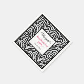 クラシック白黒の花嫁 スタンダードカクテルナプキン (角)