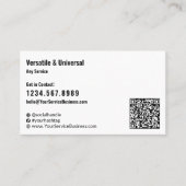 クラシック白黒カスタム画像 名刺 (正面)