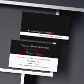 クラシック白黒シンプルプロフェッショナル 名刺