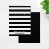 クラシック白黒ストリップイヤリングディスプレイカード (デスク)