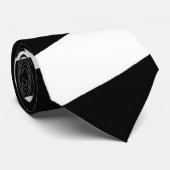 クラシック白黒タイストライプのプ ネクタイ (ロール)