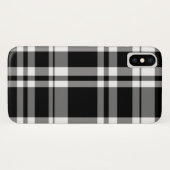 クラシック白黒タータンチェック板 Case-Mate iPhoneケース (裏面(横))
