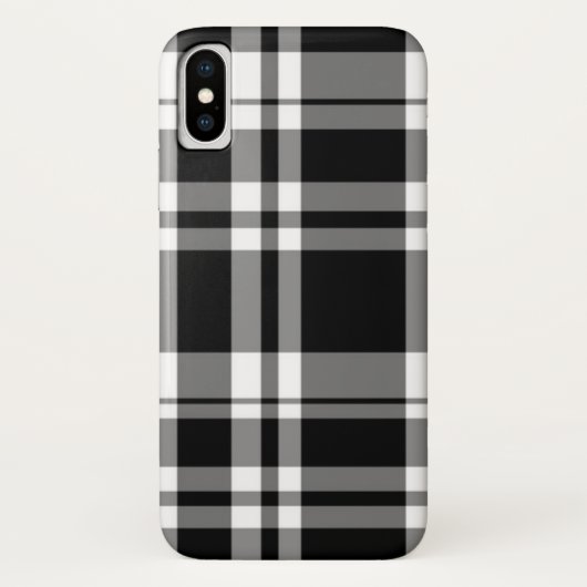 クラシック白黒タータンチェック板 Case-Mate iPhoneケース (裏面)