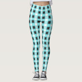 クラシック白黒チェックパターン レギンス (正面)