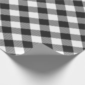 クラシック白黒チェック ラッピングペーパー (角)