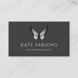 クラシック白黒バタフライ 名刺