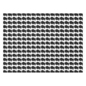 クラシック白黒パイナップルパターン テーブルクロス (正面(横))