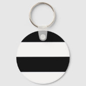 クラシック白黒パタストライプのーン キーホルダー (正面)