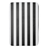 クラシック白黒パタストライプのーン バスマット (正面縦)