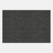 クラシック白黒パタ千鳥格子のーン ラッピングペーパーシート (正面3)