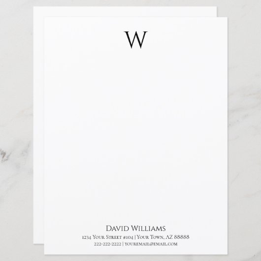 クラシック白黒パーソナライズされた固定 (正面/裏面)